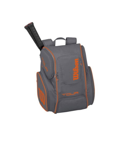 کوله تنیس ویلسون Tour V Backpack Large Grey/Orange