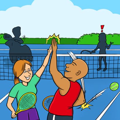 توپ در جریان بازی - قانون شماره 11 تنیس