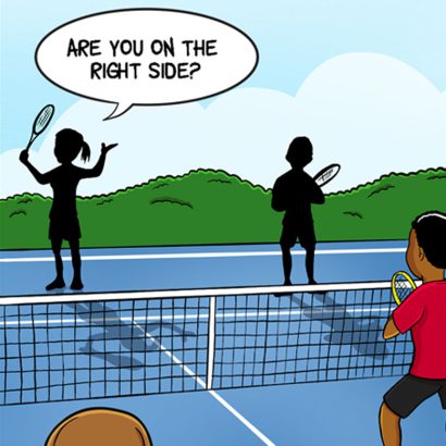 نوبت دریافت در بازی دو نفره - قانون شماره 15 تنیس