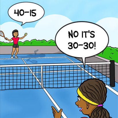 امتیاز در گِیم - قانون شماره 5 تنیس