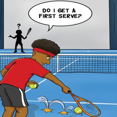 تکرار (Let) در زمان سرویس - قانون شماره 22 تنیس